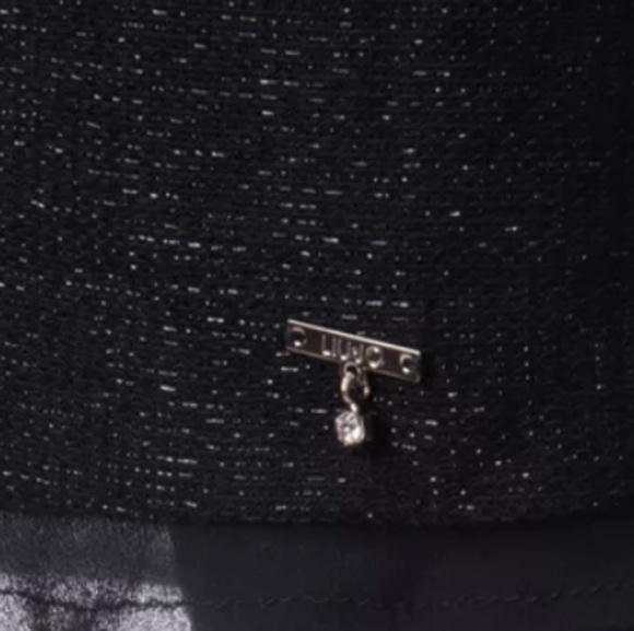 NWT$200 Liu Jo Draped Back Sheer Lined LBD Sz XL - Picture 4 of 6